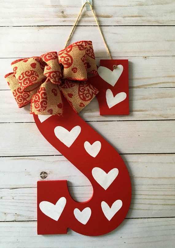Valentine S Day Door Hanger Valentines Day Door Decor Etsy