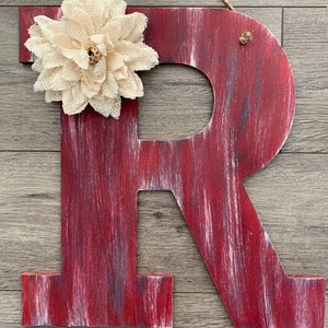 Door Hanger Door Hanger Fall Door Decor Rustic Room Decor Door Decoration Monogram Decor Personalized Gift Wall Letters imagem 3