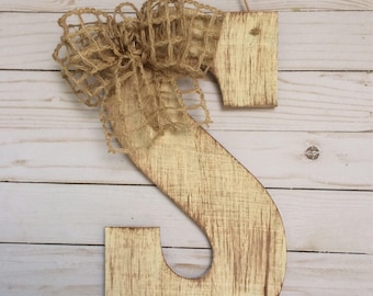 Fall Rustic Door Hanger - Personalized Gift - Fall Door Hanger -  Monogram Door Hanger - Initial Door Decor - Farmhouse Door Decor