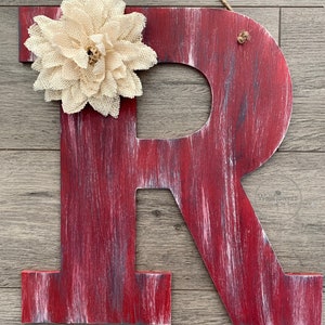 Door Hanger Door Hanger Fall Door Decor Rustic Room Decor Door Decoration Monogram Decor Personalized Gift Wall Letters image 1