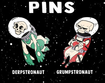 Cosmonaught Enamel Pins