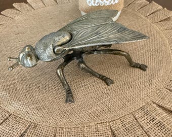 Vintage Brass Fly Ashtray