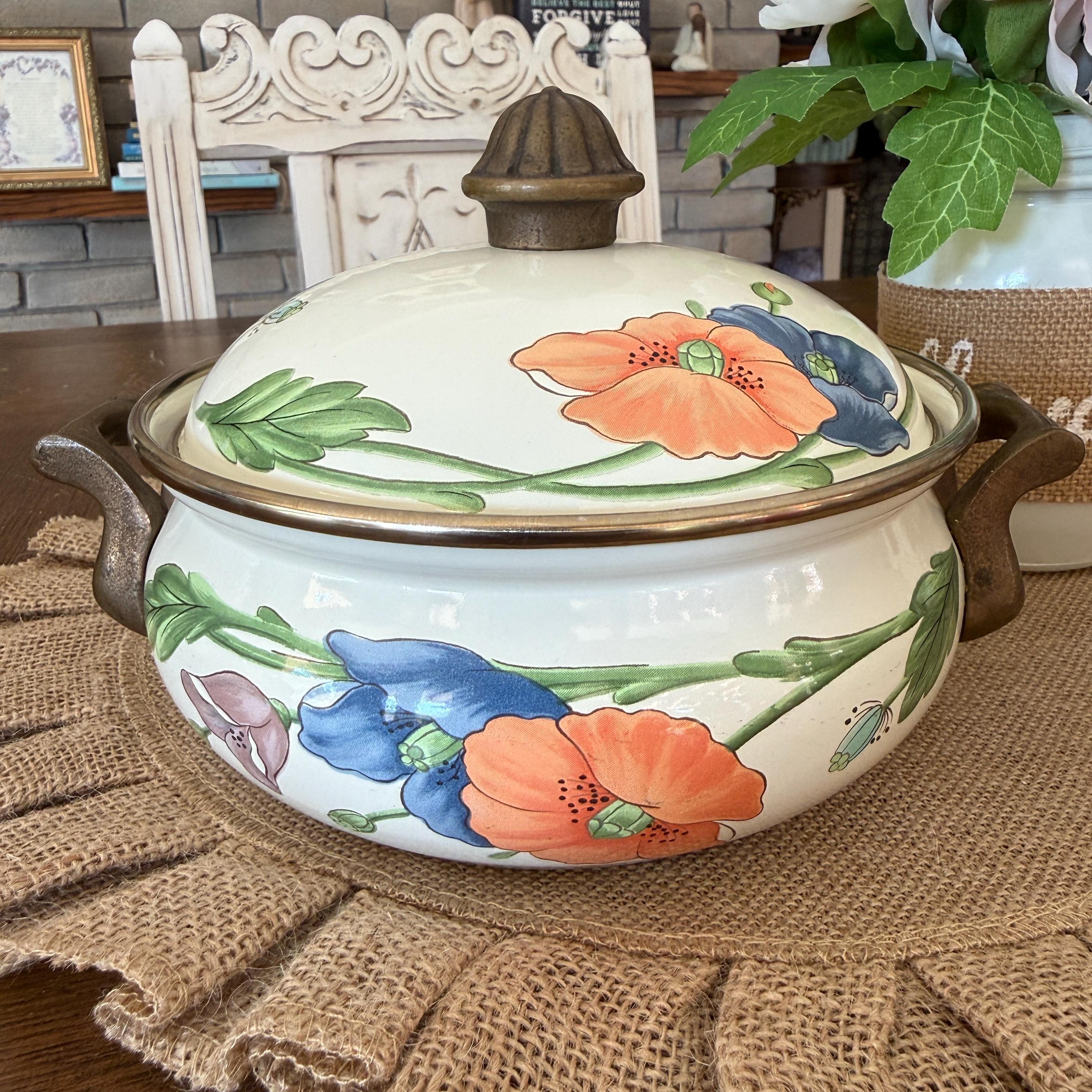 ASTA WEST GERMANY 1970年代のホーローケトルとワーマー Vintage Asta German Enamelware - Etsy