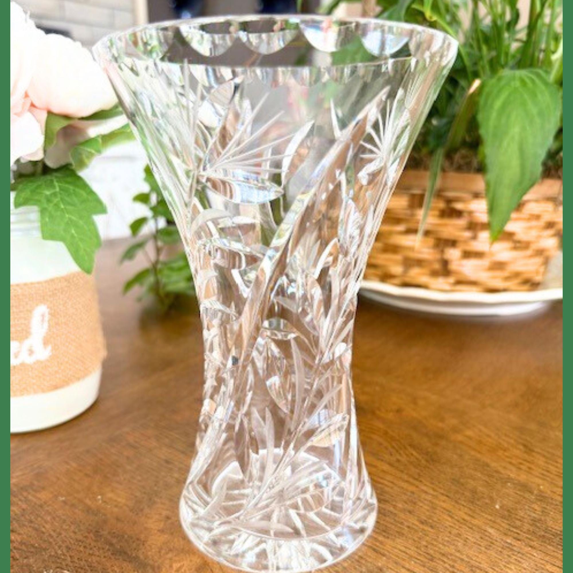 Lead crystal vase - Etsy 日本