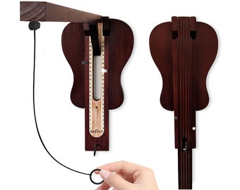 Hook and Ring Game - Guitar Game Room Wall Decor - Stylish Folding Design - Weather Resistant - Easy Adjust String - Ring Hook Game