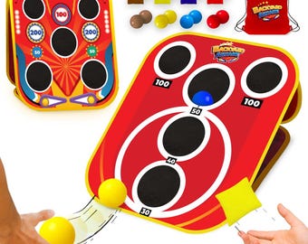 Backyard Arcade™ | 2-in-1 Bean Bag Toss Game for Kids w/ Carry Bag | 5-Second Setup & Storage | Outside Toys for Toddlers | Cornhole Game