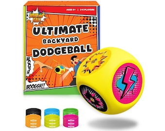 Whomp Ball - Ultimate Backyard Dodgeball - Soft Foam Dice - Yard Games, PE Equipment & Team Building - Playground Equipment Dodge Balls