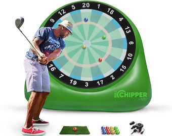 Bull Chipper | Giant Golf Darts (Over 6ft Tall) with 10+ Golf Games | Golf Chipping Game with Air Pump Included | Yard Games | Outside Games