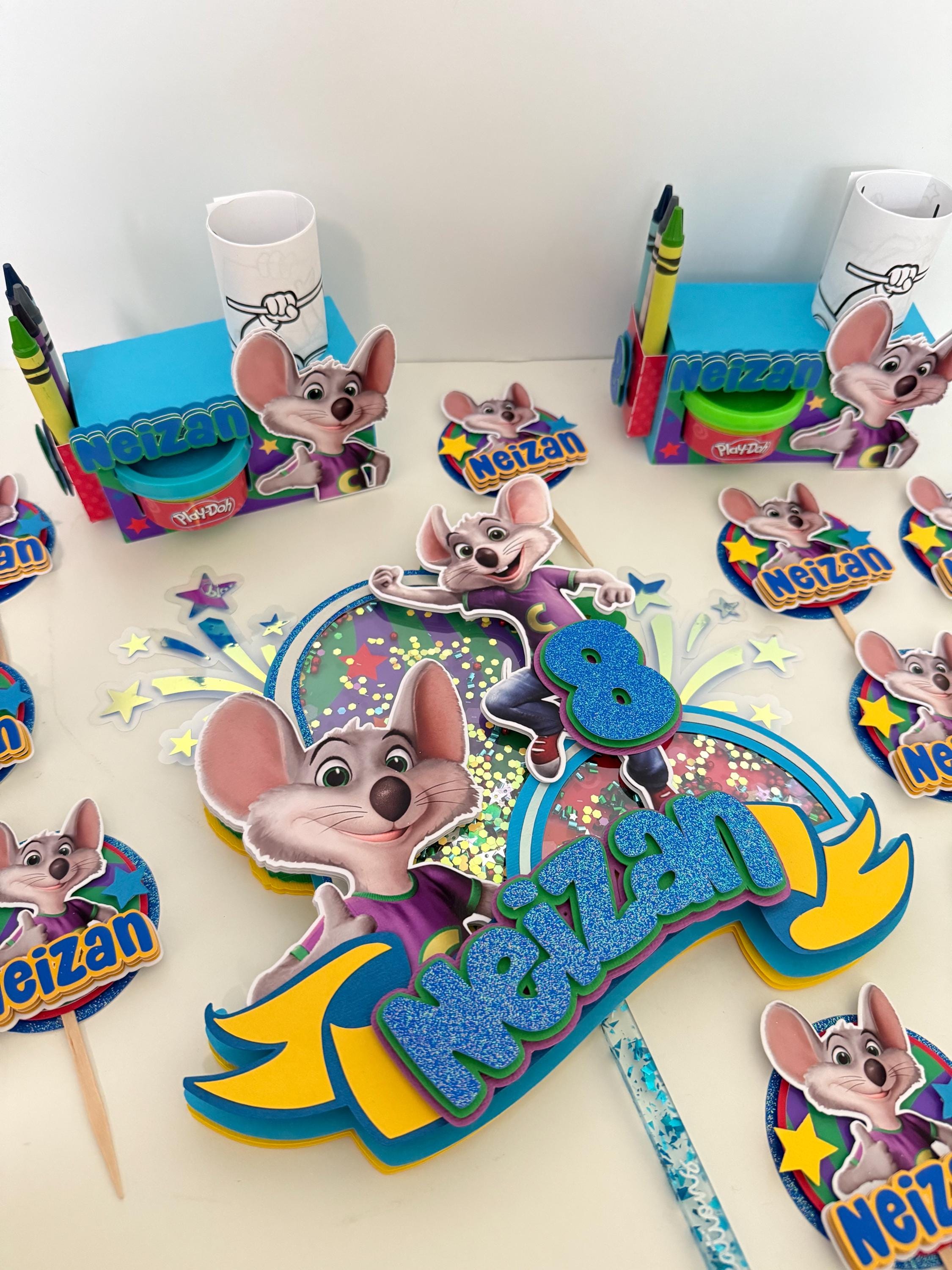 Personalized Chuck E Cheese Party Favors, Chuck E Cheese's Party Decor