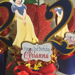 Snow White Centerpiece, Princess Birthday Party Decor, Disney Princess Decorations, Snow White decorations, Disney Princess party