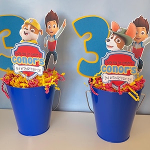 Paw Patrol Centerpiece Paw Patrol Decoration Paw Patrol Table Decor Paw ...