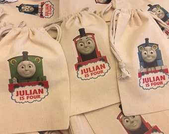 Thomas the Train favor bags