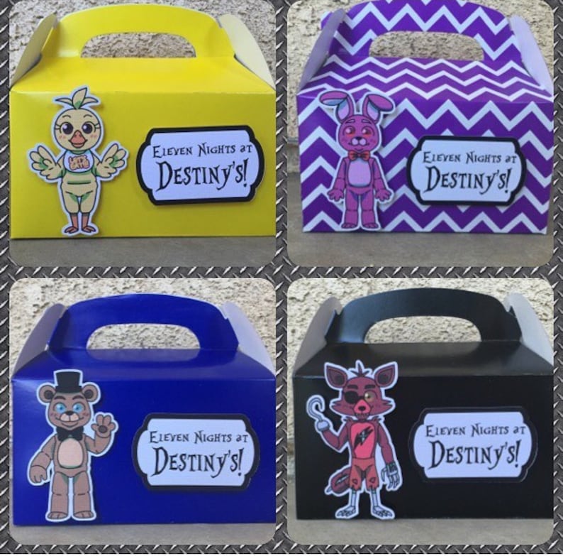 Five Nights at Freddy/'s favor boxes