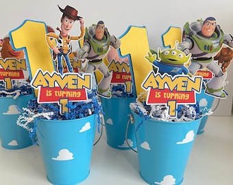 Toy Story centerpiece, Toy Story birthday,  decorations , Woody, Buzz, Jessie, party decoration, Toy Story theme, Toy Story birthday