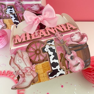 First Rodeo favor boxes, Rodeo decor, Rodeo birthday decor, Rodeo theme, Western birthday, Western party favors, Cowgirl birthday theme