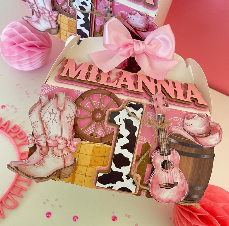 First Rodeo Favor Boxes, Cowgirl Birthday Party Decorations - Etsy