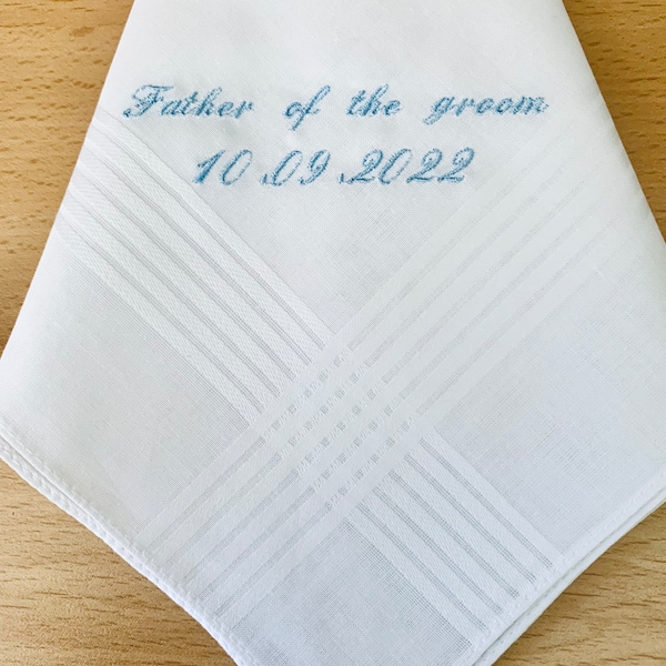 Personalised Mens - Gentleman’s Wedding Handkerchief