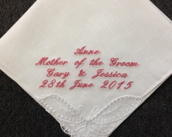 Ladies Personalised Handkerchief