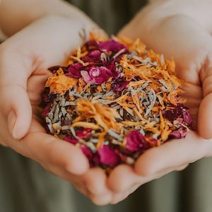 Organic Herbal Blend | Yoni Steam, Facial Steam, Tea Bath, Sipping Tea & Yoni Egg Soak | Lavender, Rosemary, Calendula, Rose Petals, Oregano
