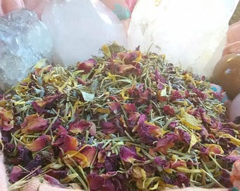 Organic Herbal Blend | Yoni Steam, Facial Steam, Tea Bath & Yoni Egg Soak | Lavender, Rosemary, Calendula, Rose Petals, Oregano