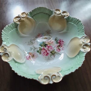 Antique Hand Painted Bavarian Bowl