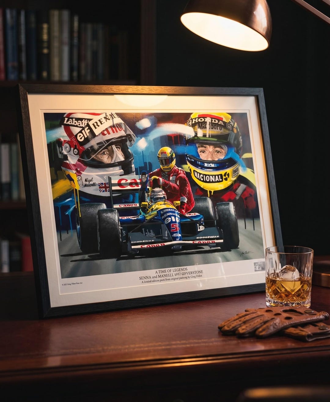 Senna Vs Mansell F1 Art Print: Silverstone 1991 Limited Edition - Etsy
