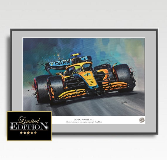 Lando Norris Art Print: Limited Edition F1 Poster, Hand Signed - Etsy