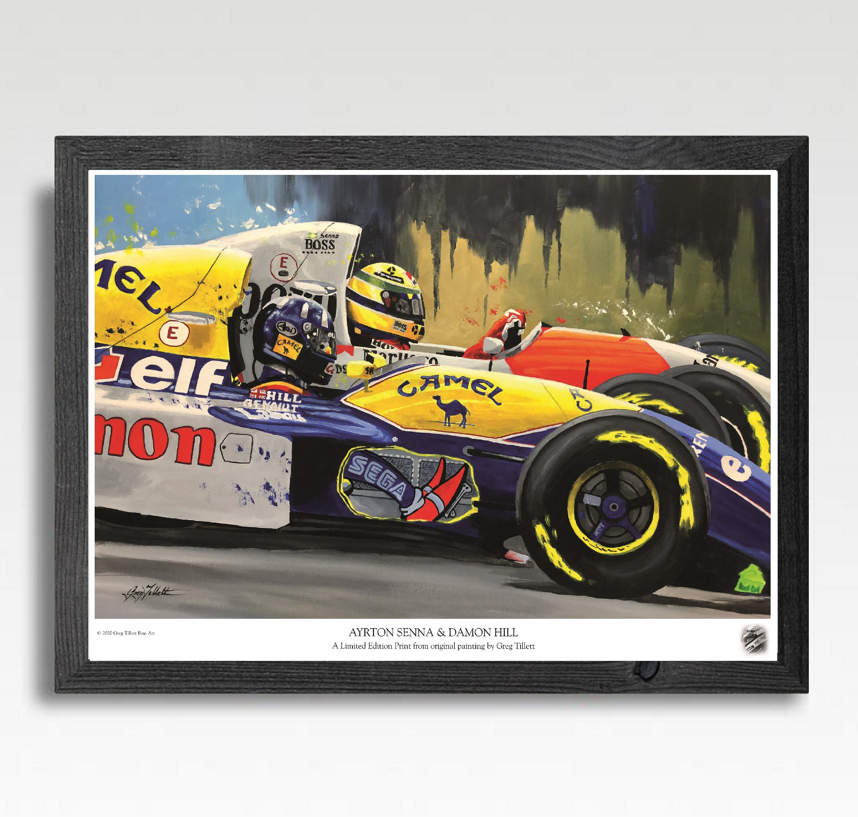 アイルトン・セナ F1 アートポスター クレイグ・ワーウィック