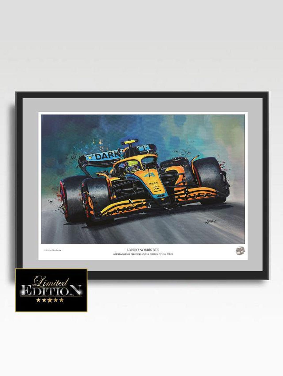 Lando Norris Art Print: Limited Edition F1 Poster, Hand Signed - Etsy