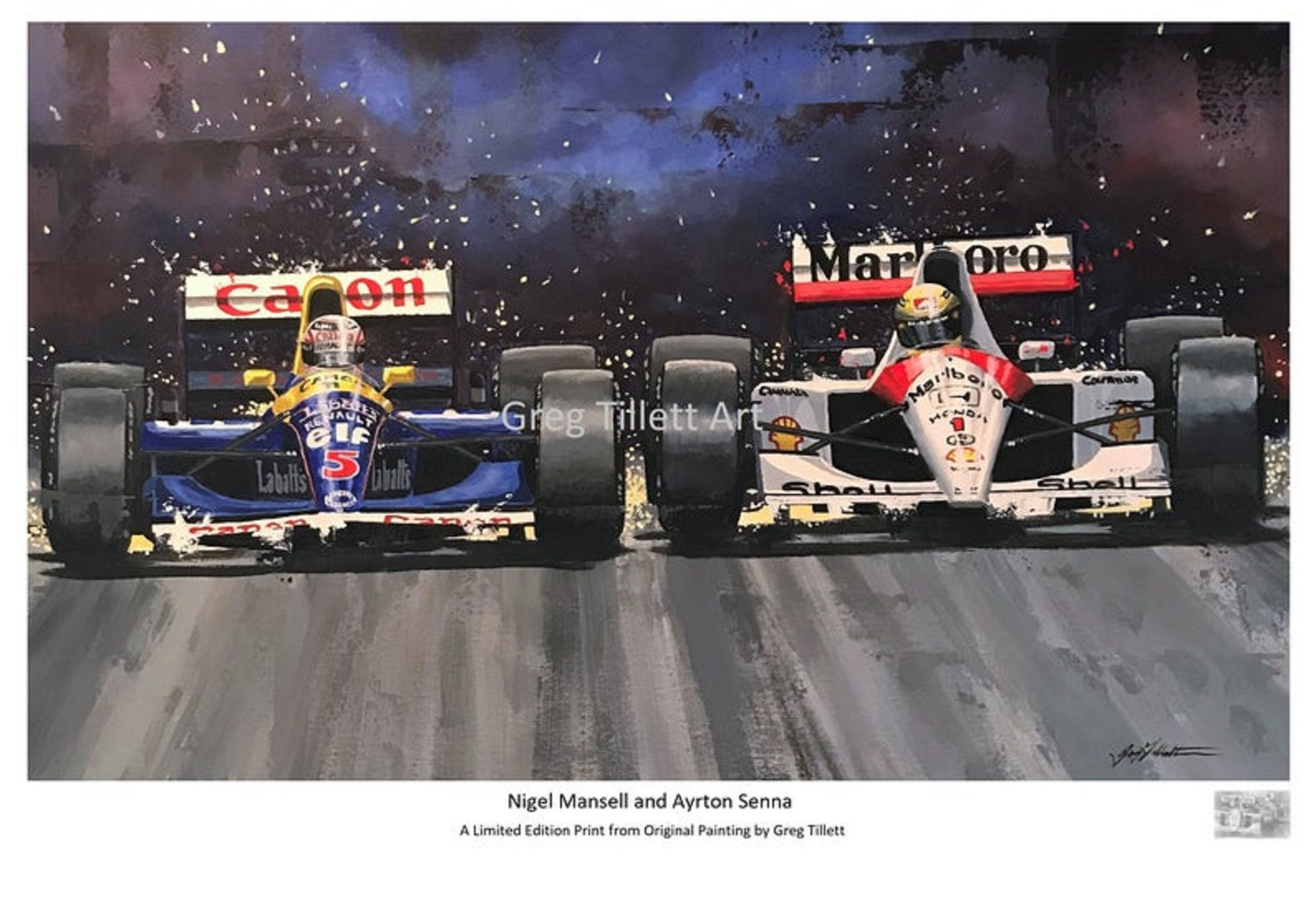 SAVE UP TO 25% Ayrton Senna Limited Edition Art Print From an Original  Painting by Greg Tillett Formula One Gift F1 Poster -  Finland