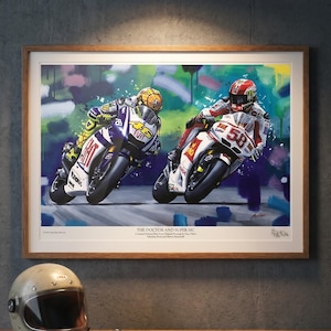 Joey Dunlop Isle of Man TT Print: Signed Limited Edition Motogp