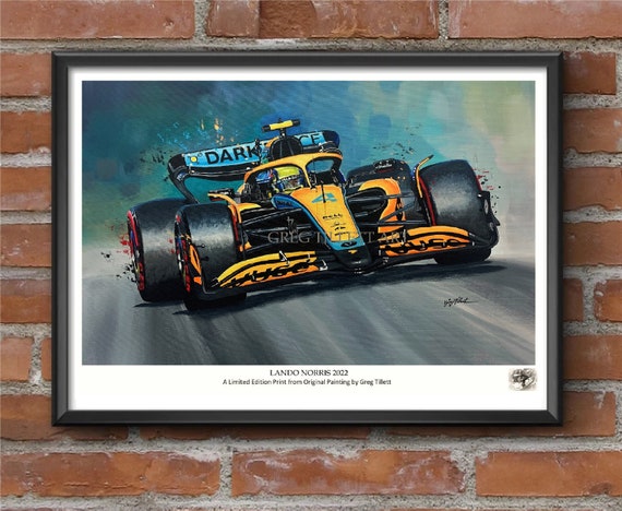 LANDO NORRIS 2022 Limited Edition Art Print From an Original | Etsy UK