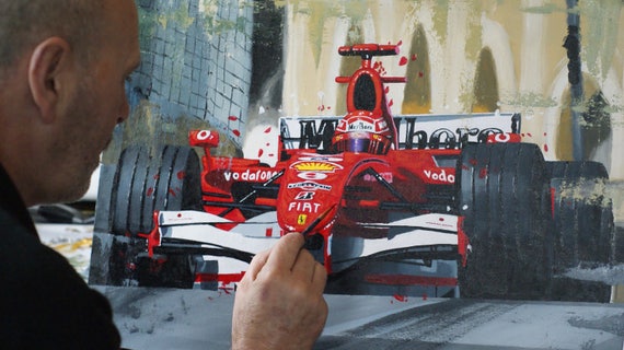 Michael Schumacher Limitierte Auflage Kunstdruck Aus Etsy