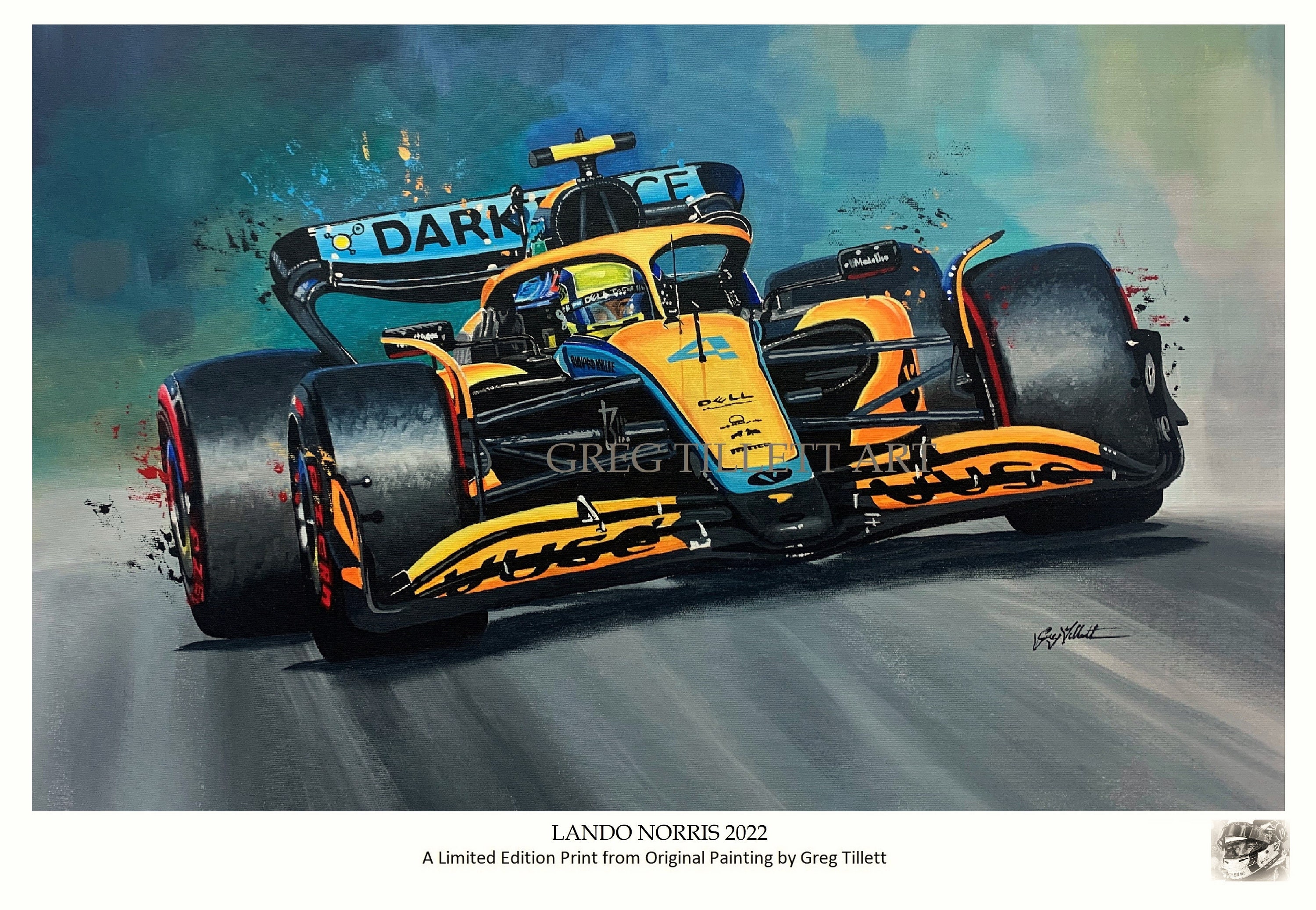 Lando Norris Art Print: Limited Edition F1 Poster, Hand Signed - Etsy
