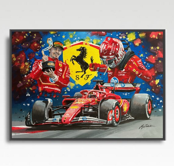 CHARLES LECLERC SIGNED FORMULA 1 8x10 PHOTO FERRARI RACING F1 BECKETT COA A #16