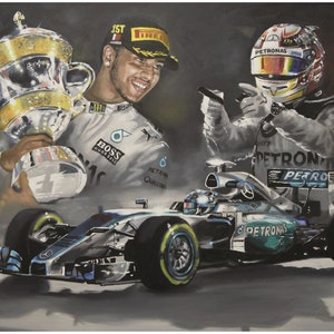 Lewis Hamilton Silverstone Win 2024 A3 Limited Edition Print From a