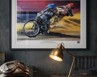 Valentino Rossi & Nicky Hayden Motogp Art Print: Limited Edition