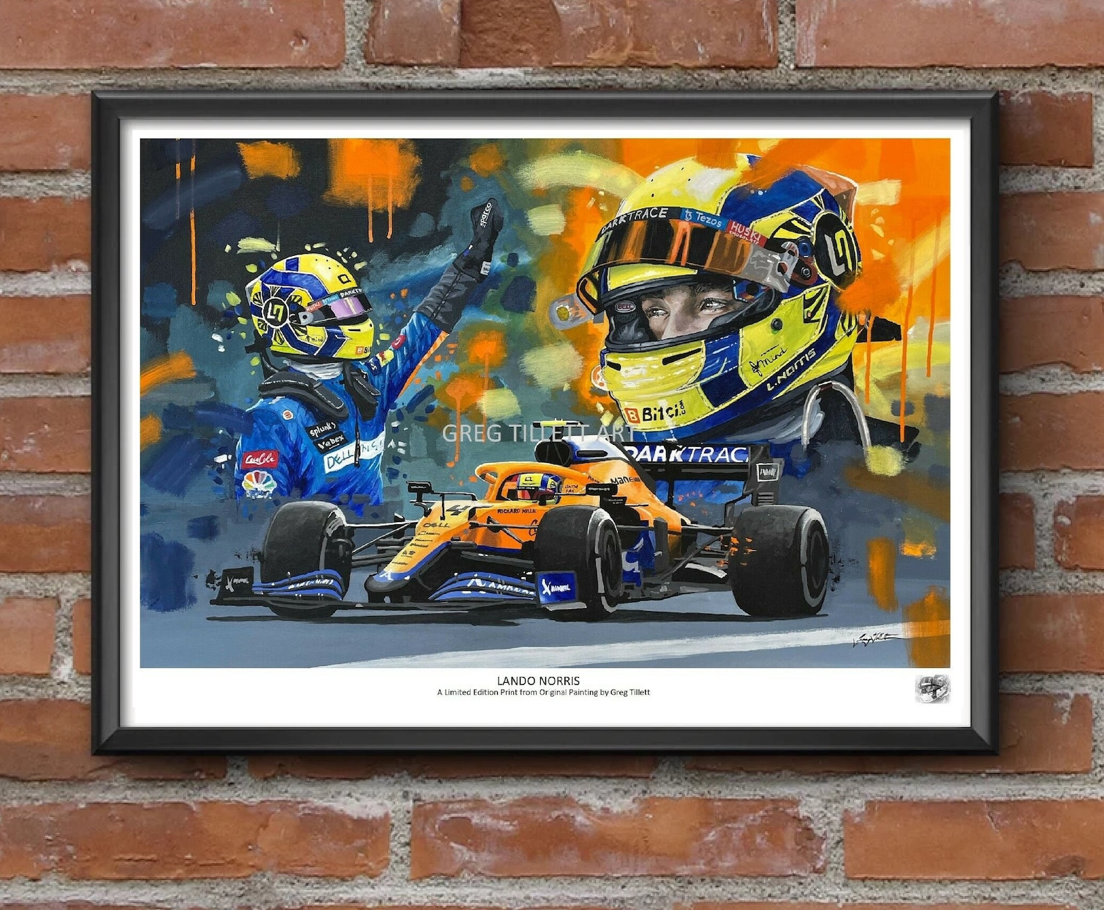 LANDO NORRIS Limited Edition Art Print From an Original - Etsy