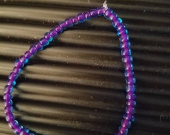 Blue ans purple bracelet