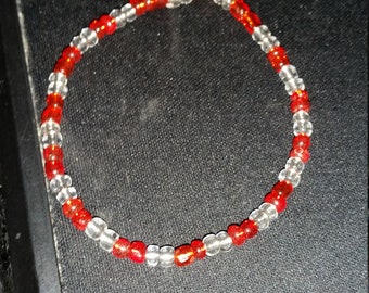 Candy cane bracelet