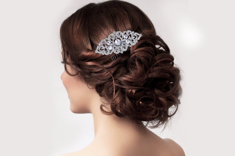 Wedding Comb Crystal Comb Veil Comb Rhinestone Comb Bridal Comb Bridal Hair Jewelry Rhinestone Headband Rhinestone Hair Pin Silver Comb