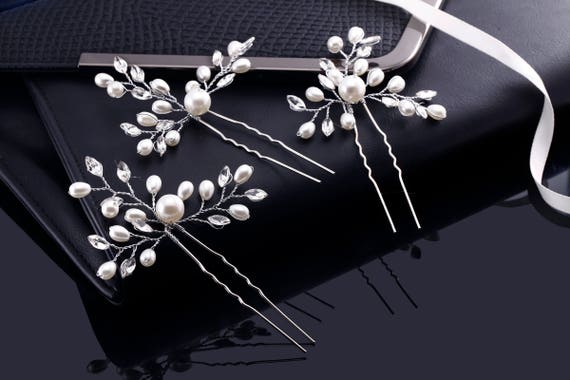 Pearl Hair Comb Pearl Hair Clip Pearl Hair Pins Wedding Etsy