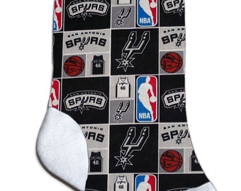 Spersonalizowana skarpeta świąteczna NBA San Antonio Spurs Basketball z haftem