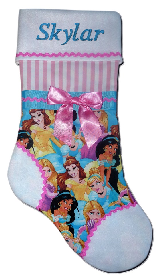 NEW Personalized Disney Princess Christmas Stocking Etsy