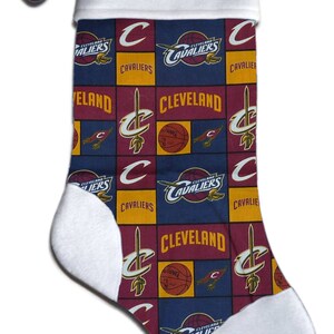 Personalized NBA Cleveland Cavaliers Basketball Christmas Stocking Embroidered