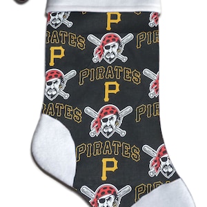 Personalized MLB Pittsburgh Pirates Baseball Christmas Stocking Embroidered