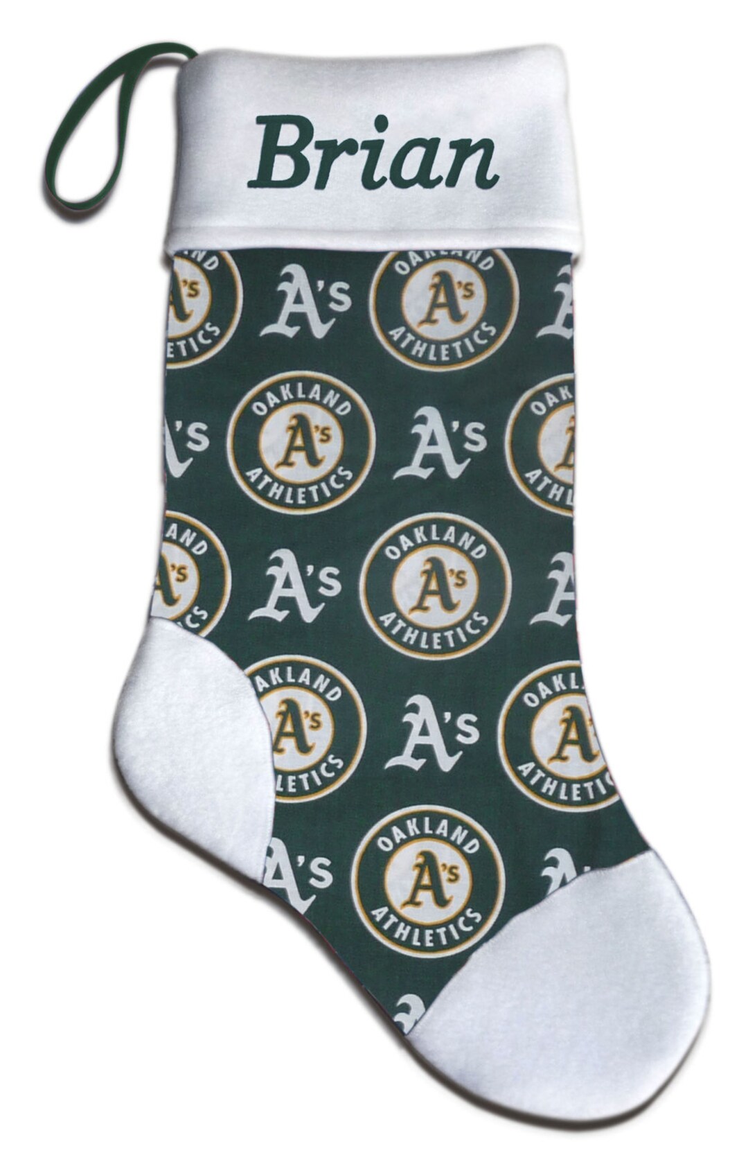 Personalized MLB Oakland A's Athletics Baseball Christmas Stocking ...