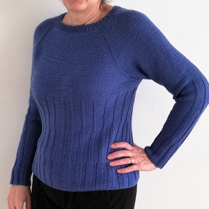 Knitting Pattern Sweater / Top-down Sweater Knitting Pattern / Easy Womens Jumper Pattern / Omorika Sweater Pattern / Women Knitwear Pattern
