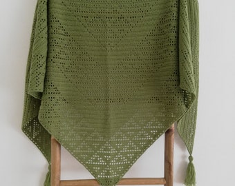 Crochet shawl pattern / Filet Crochet Wrap Pattern / Crochet scarf pattern /Lace stole pattern / Filet Crochet pattern / PDF US terms