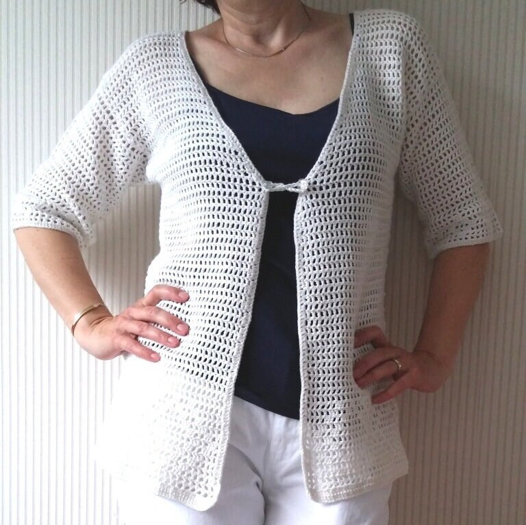 crochet summer jacket